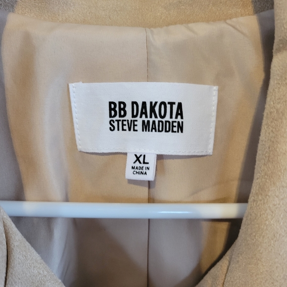 Tan Faux Suede Jacket - Picture 3 of 3